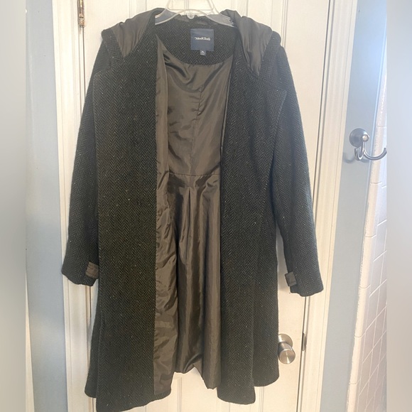 NWOT ModCloth Green Lined Peacoat - Picture 3 of 6